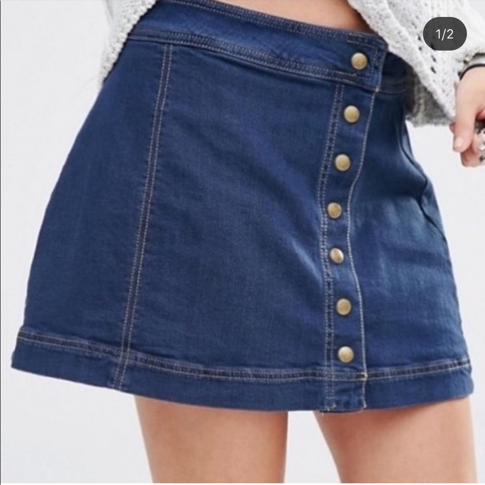 Denim Free People Skirt - 27